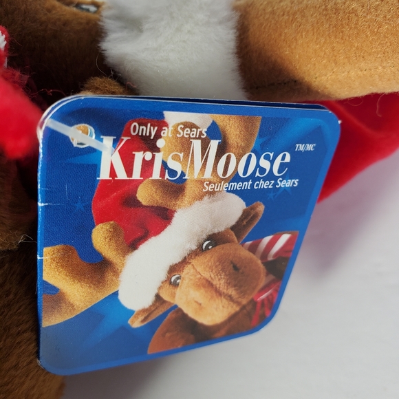 Kris Moose Vintage Sears Holiday Christmas Moose Plush 2005 - Picture 4 of 6